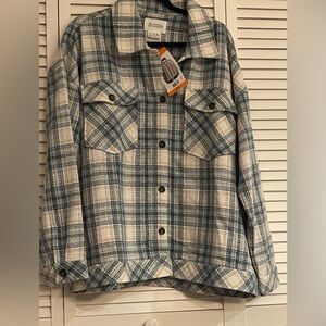 Boston Traders Blue and Cream Plaid Shirt